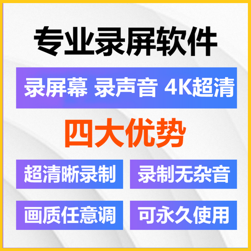 电脑录屏软件 屏幕录像工具 录声音
