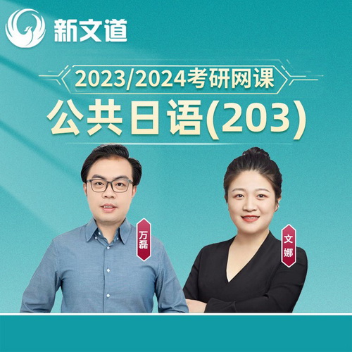 新文道2023考研公共日语 203考研网课