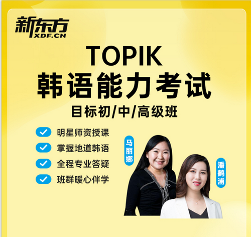 新东方韩语TOPIK课程 直达初中高级教程