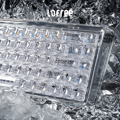 Lofree洛斐 1%透明机械键盘 无线蓝牙 电脑ipad
