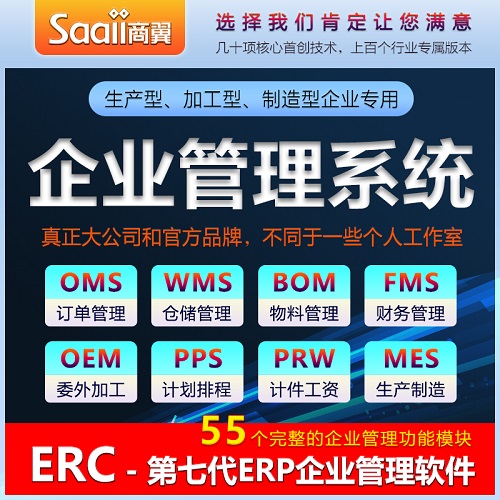 Saaii商翼生产管理软件 MRP运算仓库计件工资系统