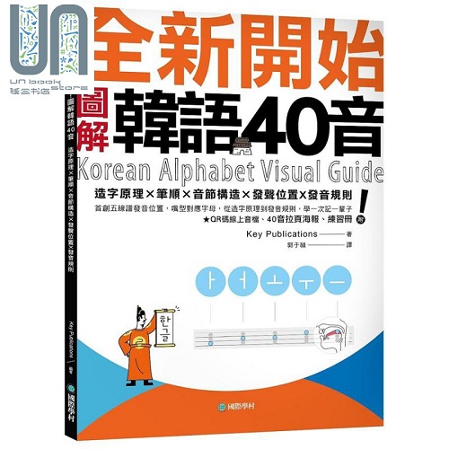 全新开始！图解韩语40音 首创五线谱发音位置