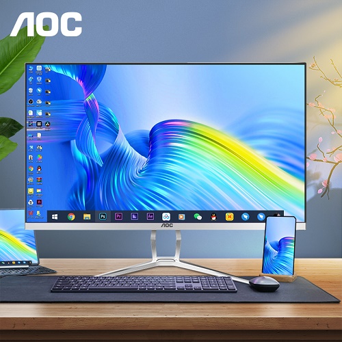 AOC一体机电脑整机24英寸 27台式主机全套  i3i5i7办公企业采购
