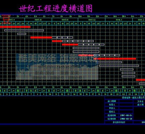 网络图横道图施工进度计划绘制软件