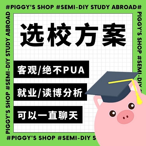 小香猪留学馆 留学咨询 选校方案