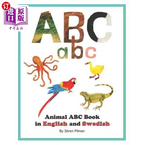 海外直订Animal ABC book in English and Swedish