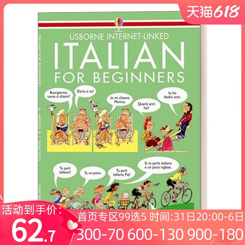 英文原版 Italian for Beginners 意大利语初学者 英文版