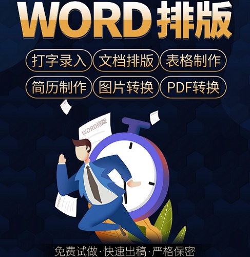word排版 文档修改 文件美化调整