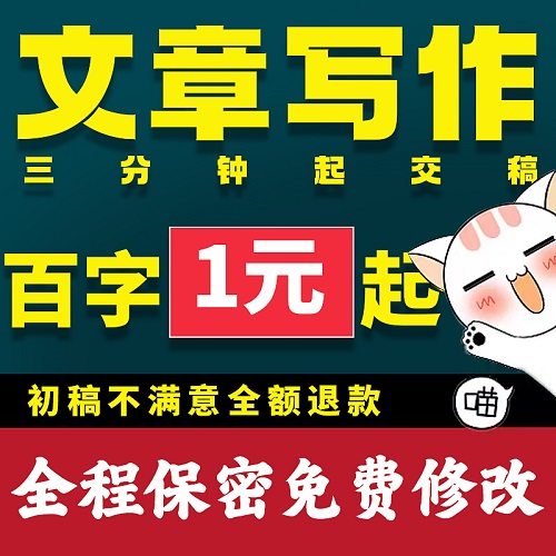 文章代笔撰写作服务 演讲稿报告材料文案 英文