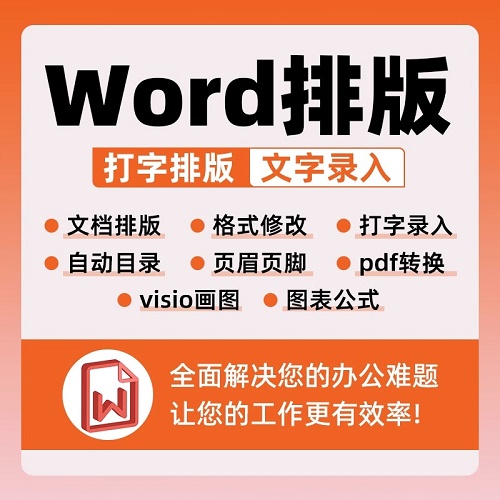 Word排版代做 音频帮做 文档格式图片修改