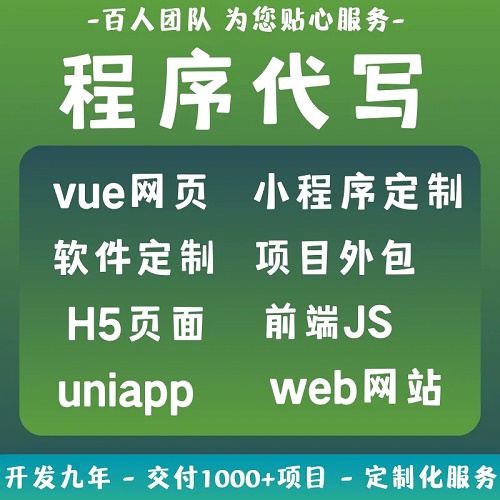 vue前端网页开发 js代做 java编程