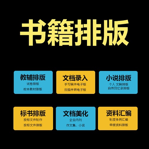 word文档格式修改 id书籍排版设计 画册制作