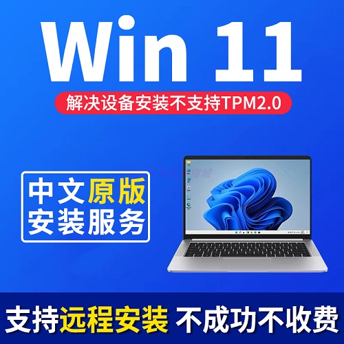 电脑维修远程做win11系统重装 安装升级服务