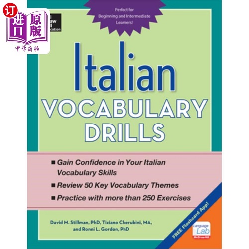 海外直订 Italian Vocabulary Drills 意大利语词汇练习