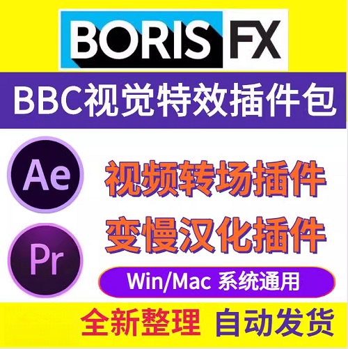 AE/PR视觉特效转场汉化插件