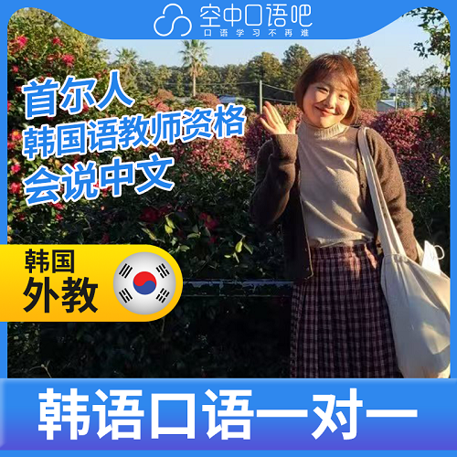 韩语外教SarahB老师 口语1对1辅导网课