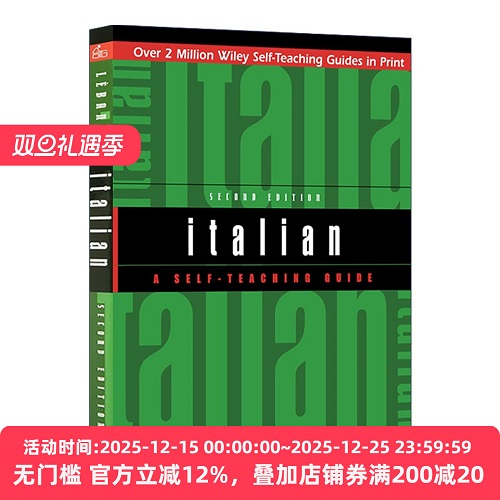 原版 Italian 意大利语自学指南 第2版