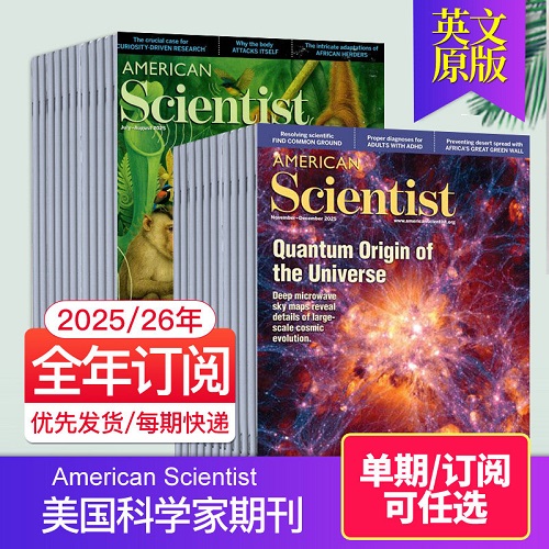 【单期/订阅】American Scientist 美国科学家期刊 英文原版