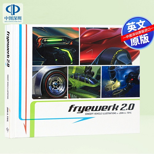 英文原版 科幻汽车飞船飞行器等载具未来概念设计画册艺术书