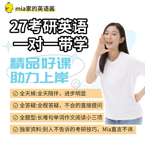 2027考研英语一对一辅导作文课 网课初试复试