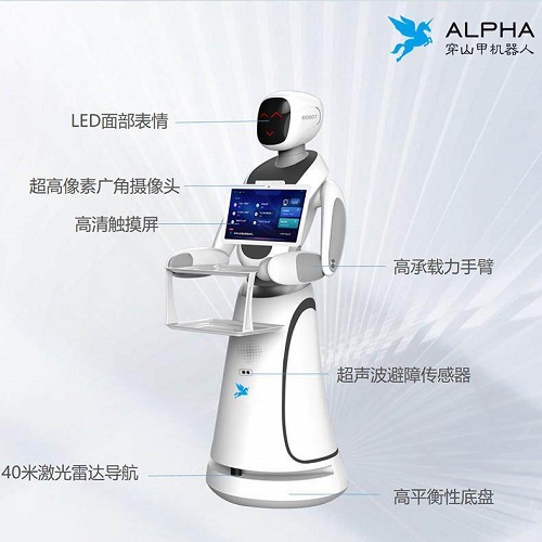 人形艾米送餐机器人 跑堂全自动ai服务员