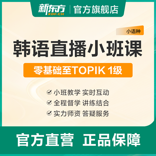 新东方韩语小班直播课程 TOPIK培训辅导