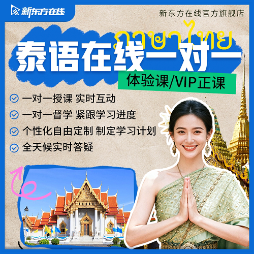 新东方泰语一对一网课 直播课程1V1在线定制