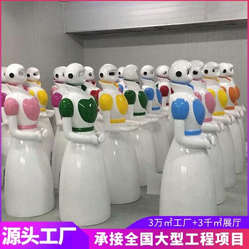 酒店餐厅送餐机器人 外壳玻璃钢迎宾机器人